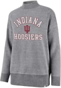 Indiana Hoosiers Womens 47 Ivy Mock Neck Crew Sweatshirt - Grey