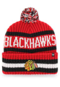 Chicago Blackhawks 47 Bering Cuff Pom Knit - Red