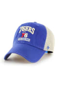 Philadelphia 76ers 47 Morgantown Clean Up Adjustable Hat - Blue