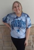 Dallas Cowboys Womens 47 Tubular T-Shirt - Navy Blue