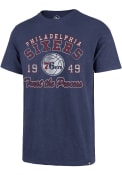 Philadelphia 76ers 47 RAFTERS SCRUM Fashion T Shirt - Blue