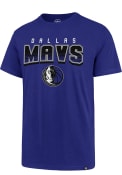 Dallas Mavericks 47 COURT PRESS SUPER RIVAL T Shirt - Blue