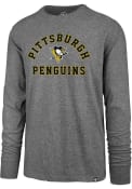 Pittsburgh Penguins 47 Varsity Arch T Shirt - Grey