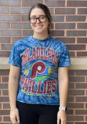 Philadelphia Phillies 47 Brickhouse Tubular Fashion T Shirt - Blue