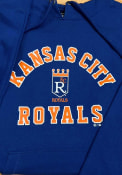 Kansas City Royals 47 Varsity Arch Headline Hooded Sweatshirt - Blue