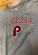 Philadelphia Phillies 47 COOP Arch Game Club T Shirt - Grey