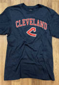 Cleveland Indians 47 COOP Arch Game Club T Shirt - Navy Blue