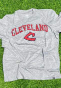 Cleveland Indians 47 COOP Arch Game Club T Shirt - Grey
