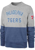 Philadelphia 76ers 47 GIBSON Fashion Sweatshirt - Grey