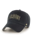 Purdue Boilermakers 47 Archie Clean Up Adjustable Hat - Black