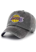 Los Angeles Lakers 47 NBA 75th Anniversary Rocker Clean Up Adjustable Hat - Black