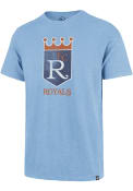 Kansas City Royals 47 Grit Vintage Scrum Fashion T Shirt - Light Blue