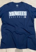 New York Yankees 47 Dub Major T Shirt - Navy Blue