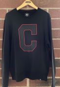 Cleveland Indians 47 Pop Imprint Headline Crew Sweatshirt - Black