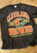 Cleveland Browns 47 Vintage Tubular Twister Fashion T Shirt - Brown