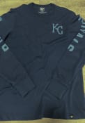 Kansas City Royals 47 Triple Threat Franklin Fashion T Shirt - Navy Blue