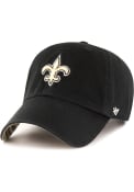 New Orleans Saints 47 Zubaz Undervisor Clean Up Adjustable Hat - Black