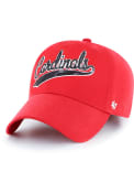 St Louis Cardinals Womens 47 Sparkle Swoop Clean Up Adjustable - Red