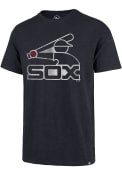 Chicago White Sox 47 Coop Grit Vintage Scrum Fashion T Shirt - Navy Blue