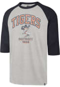 Detroit Tigers 47 Regime Franklin Raglan Fashion T Shirt - Grey