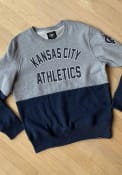 Kansas City Athletics 47 Gibson Crew Fashion Sweatshirt - Grey
