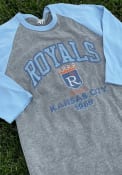 Kansas City Royals 47 Regime Franklin Raglan Fashion T Shirt - Light Blue