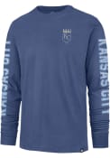 Kansas City Royals 47 Triple Threat Franklin Fashion T Shirt - Blue