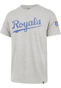 Kansas City Royals 47 Coop Franklin Fieldhouse Fashion T Shirt - Grey
