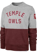 Temple Owls 47 Gibson Fashion Sweatshirt - Grey