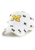 Michigan Wolverines Womens 47 Confetti Clean Up Adjustable - White