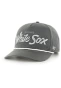 Chicago White Sox 47 Crosstown Script Hitch Adjustable Hat - Charcoal