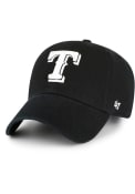 Texas Rangers 47 Black on Black Clean Up Adjustable Hat - Black