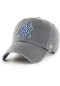 New York Yankees 47 Pastel Pop Clean Up Adjustable Hat - Charcoal