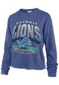 Detroit Lions Womens 47 Indio Vintage T-Shirt - Blue