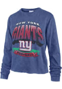 New York Giants Womens 47 Indio Vintage T-Shirt - Blue