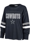 Dallas Cowboys Womens 47 Arborway T-Shirt - Navy Blue