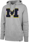 Michigan Wolverines 47 Headline Hooded Sweatshirt - Grey