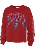 Kansas Jayhawks Womens 47 Skyler T-Shirt - Red