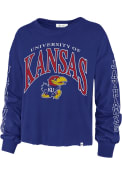 Kansas Jayhawks Womens 47 Skyler T-Shirt - Blue