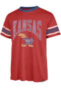 Kansas Jayhawks 47 Under Arch Over Pass Fashion T Shirt - Red