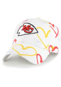 Kansas City Chiefs Youth 47 Adore Clean Up Adjustable Hat - White