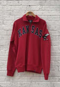 Kansas Jayhawks 47 Striker 1/4 Zip Fashion - Red