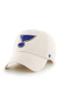St Louis Blues 47 Clean Up Adjustable Hat - Natural