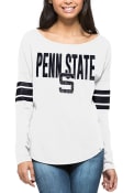 47 Penn State Nittany Lions Juniors Courtside Tee White LS Tee