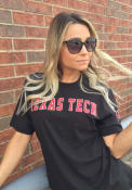 47 Texas Tech Red Raiders Black Appliqued Tech Fashion Tee