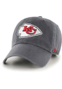 Kansas City Chiefs Youth 47 Clean Up Adjustable Hat - Charcoal