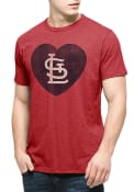 47 St Louis Cardinals Red Heart Scrum Fashion Tee