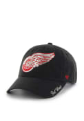 Detroit Red Wings Womens 47 Sparkle Clean Up Adjustable - Black