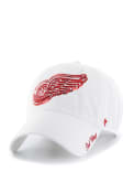 Detroit Red Wings Womens 47 Sparkle Clean Up Adjustable - White