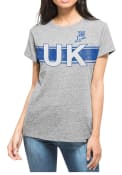 47 Kentucky Wildcats Womens Grey Super Hero T-Shirt
